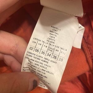 Max&Co orange coat outwear